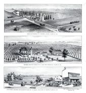 J.M. Daggs Stock Ranch, Residence and Slaughter House, W.A. Long Fruit Ranch, P. Bondson Residence, Tulare County 1892